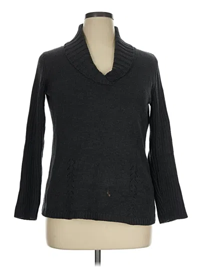 Pre-owned Coldwater Creek Turtleneck Sweater In Black
