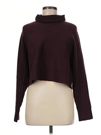 Pre-owned Coldwater Creek Turtleneck Sweater In Burgundy