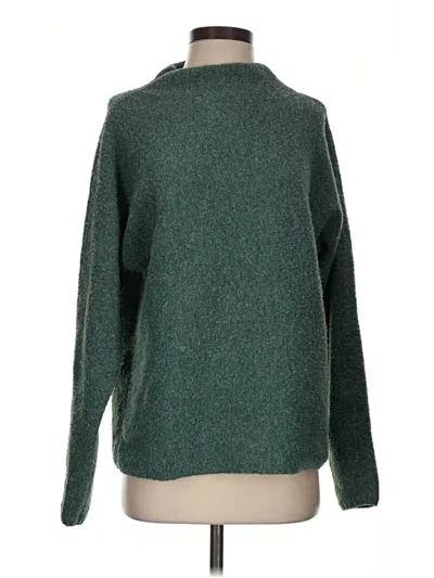 Pre-owned Coldwater Creek Turtleneck Sweater In Green