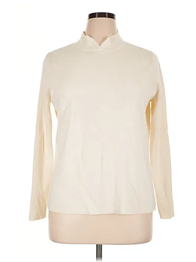 Pre-owned Coldwater Creek Turtleneck Sweater In Ivory