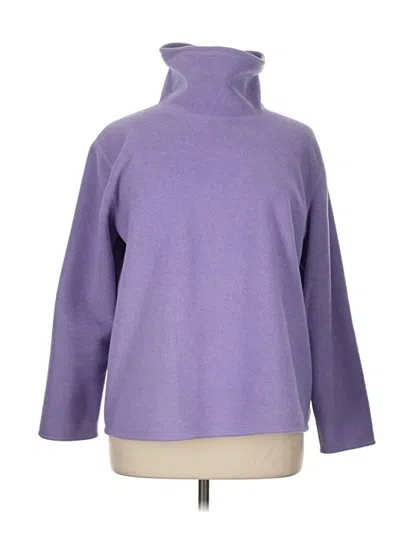 Pre-owned Coldwater Creek Turtleneck Sweater In Purple