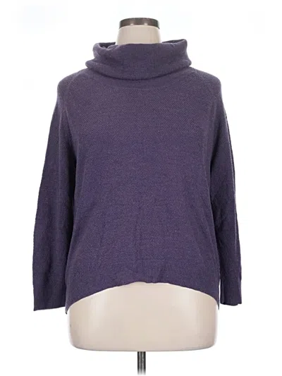 Pre-owned Coldwater Creek Turtleneck Sweater In Purple