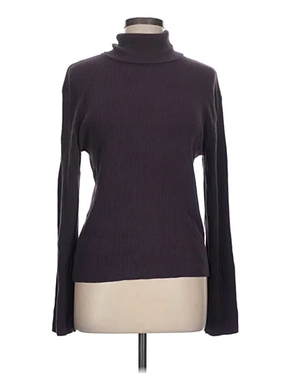 Pre-owned Coldwater Creek Turtleneck Sweater In Purple