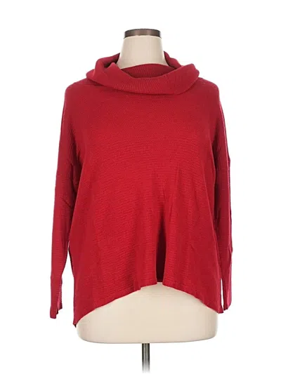 Pre-owned Coldwater Creek Turtleneck Sweater In Red