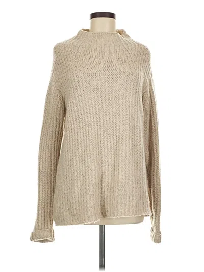 Pre-owned Coldwater Creek Turtleneck Sweater In Tan
