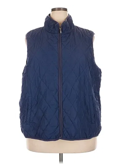 Pre-owned Coldwater Creek Vest In Blue