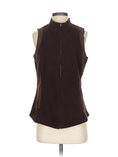 Pre-owned Coldwater Creek Vest In Brown