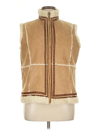 Pre-owned Coldwater Creek Vest In Brown