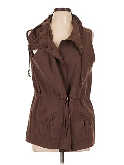Pre-owned Coldwater Creek Vest In Brown