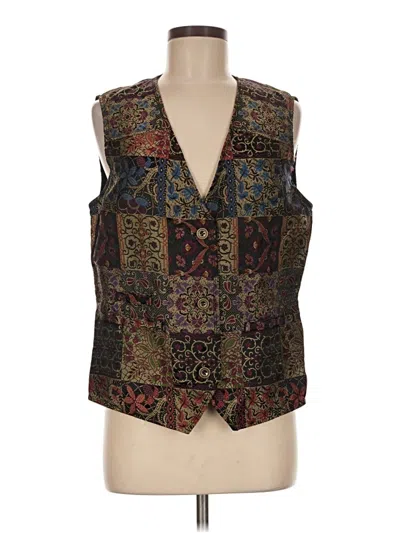 Pre-owned Coldwater Creek Vest In Brown