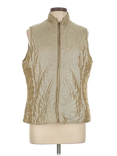 Pre-owned Coldwater Creek Vest In Gold