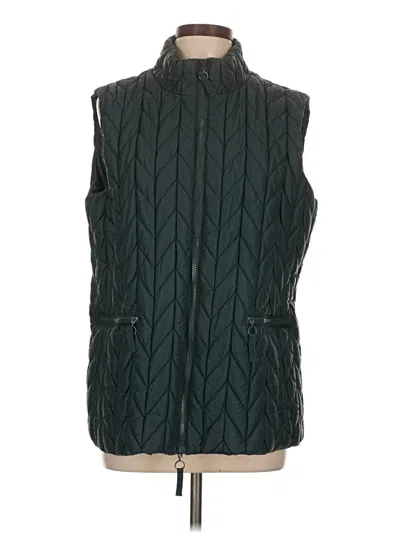 Pre-owned Coldwater Creek Vest In Green
