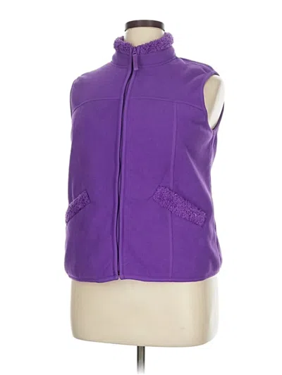 Pre-owned Coldwater Creek Vest In Purple