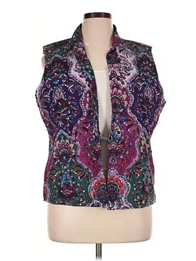 Pre-owned Coldwater Creek Vest In Purple