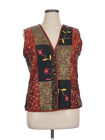 Pre-owned Coldwater Creek Vest In Red