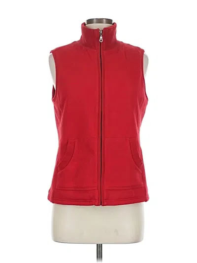 Pre-owned Coldwater Creek Vest In Red