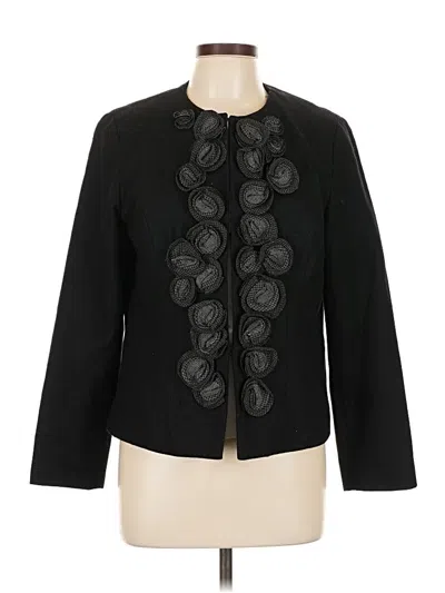 Pre-owned Coldwater Creek Wool Blazer Jacket In Black