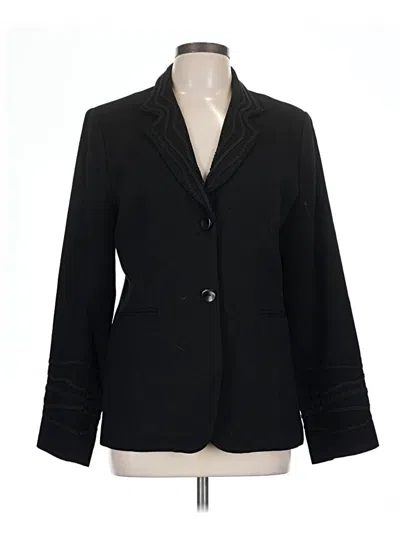 Pre-owned Coldwater Creek Wool Blazer Jacket In Black