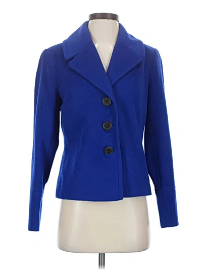 Pre-owned Coldwater Creek Wool Blazer Jacket In Blue