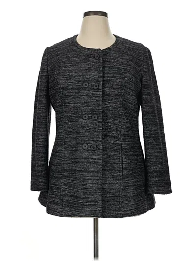 Pre-owned Coldwater Creek Wool Coat In Gray
