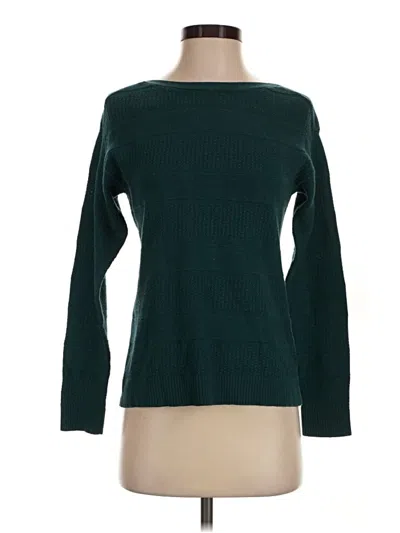 Pre-owned Coldwater Creek Wool Pullover Sweater In Teal