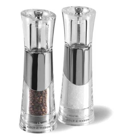 Cole & Mason 2 Piece Salt And Pepper Mill Bobbi Gift Set In White