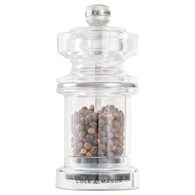 Cole & Mason 675 Acrylic Pepper Mill In Clear