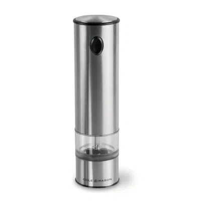 Cole & Mason Battersea Classic Single Electronic Salt Or Pepper Mill In Silver