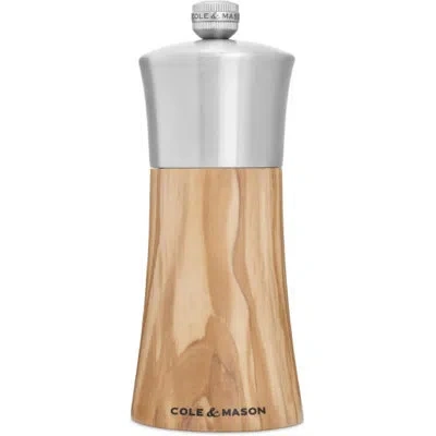 Cole & Mason Bromley Olive Wood Pepper Mill 6" In Brown