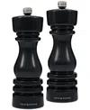 Cole & Mason Cole Mason London 7" Wooden Salt & Pepper Mill Gift Set In Black