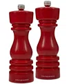 Cole & Mason Cole Mason London 7" Wooden Salt & Pepper Mill Gift Set In Red