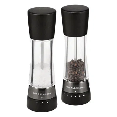 Cole & Mason Derwent 2 Piece Salt And Pepper Mill Set,  Rose Gold In Black