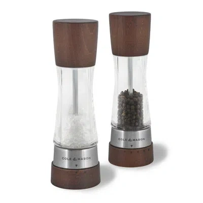Cole & Mason Derwent Forest Wood Salt & Pepper Grinder Gift Set In Brown