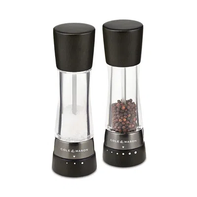 Cole & Mason Derwent Salt And Pepper Mills Gift Set In Black