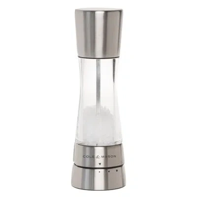 Cole & Mason Derwent Silver Stainless Steel Salt Mill
