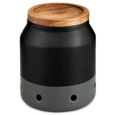 Cole & Mason Elmdon Ceramic Garlic Keeper In Black