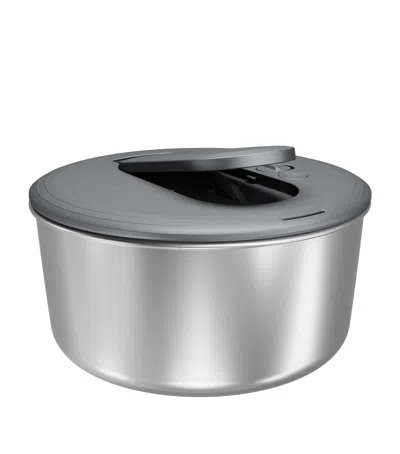 Cole & Mason Large Swift Dry Salad Spinner In Silver