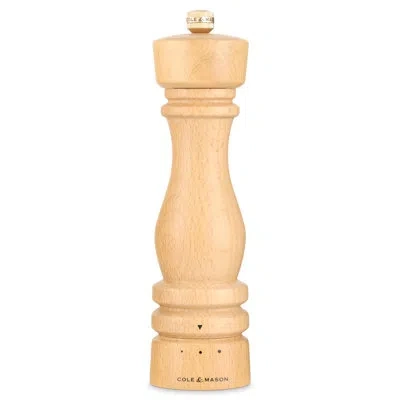 Cole & Mason London Natural Beech Grind Select Salt Mill 8.6" In Brown