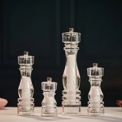 Cole & Mason London Refillable Spice Mill - Kitchen & Home Accessory - Salt & Pepper Grinder Set - Salt Mill With In Acrylic