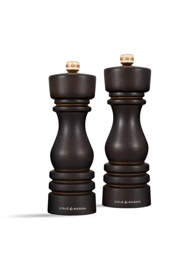 Cole & Mason London Salt And Pepper Mill Giftset In Brown