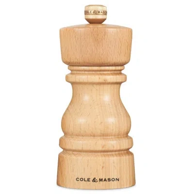 Cole & Mason London Wood Salt Mill In Natural