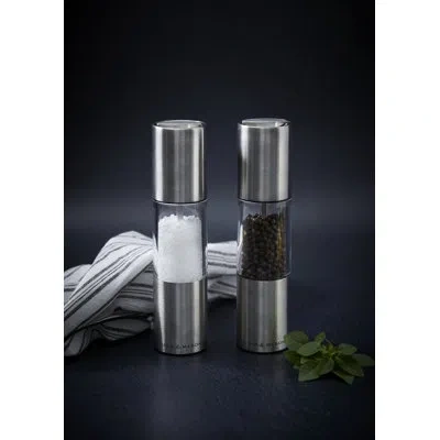 Cole & Mason Oslo Salt & Pepper Gift Set In Silver
