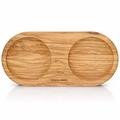 Cole & Mason Portobello Olive Wood Mill Tray In Brown
