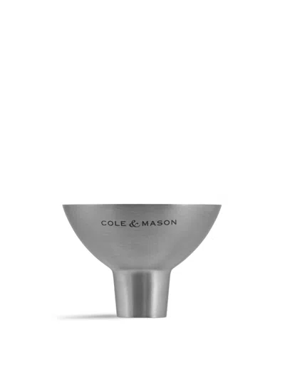 Cole & Mason Salt And Pepper Funnel In Silver