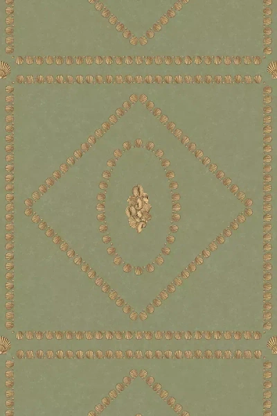 Cole & Son Conchiglie Wallpaper In Green
