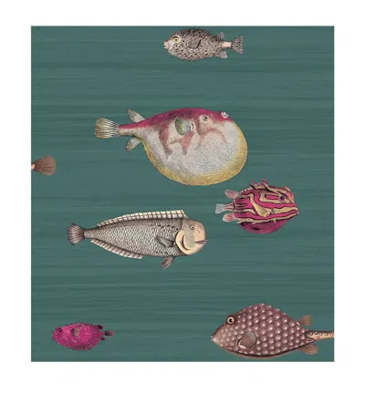Cole & Son X Fornasetti Acquario Wallpaper Roll In Green