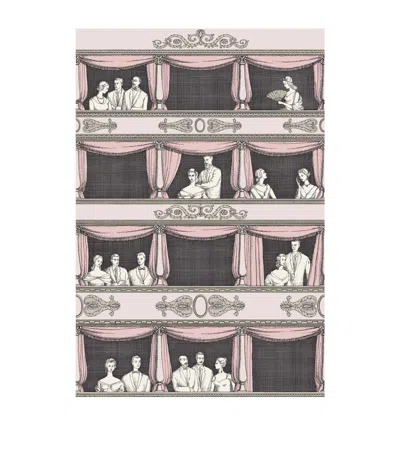 Cole & Son X Fornasetti Teatro Wallpaper Roll In Pink