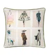 Cole & Son X Harrods Interior Design 175 Anniversary Edition Couture Carousel Cushion In Green