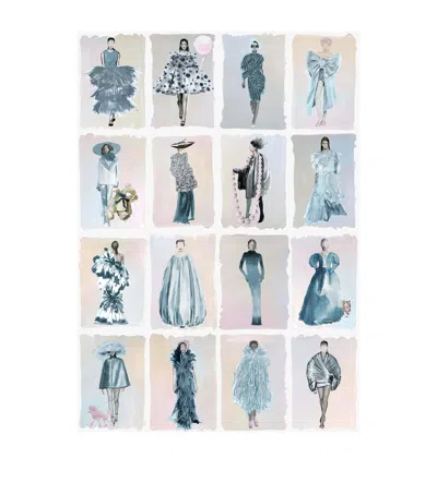 Cole & Son X Harrods Interior Design 175 Anniversary Edition Couture Carousel Wallpaper - China Blue
