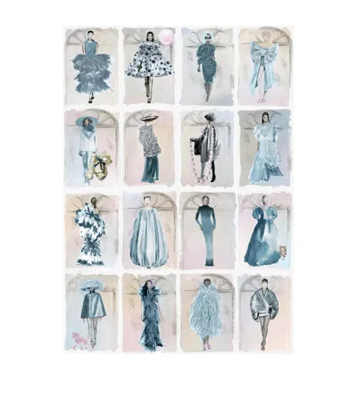 Cole & Son X Harrods Interior Design 175 Anniversary Edition Couture Carousel Window Wallpaper - Chi In Blue